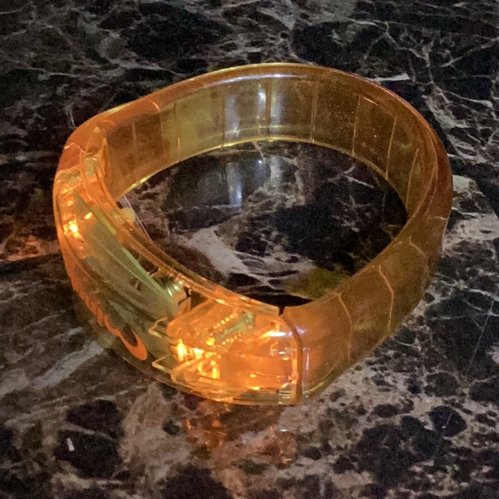 Unisex Led light bracelet glow blinking flashing motion party festival c…